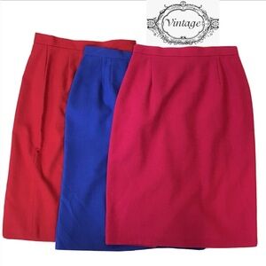 (3) Norton McNaughton & Michele Vintage Knee Length A-line Skirts Size 10